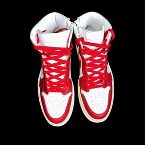 Nike Air Jordan 1 Elevate High Women Size 11.5 Summit White Red Shoes DN3253 116